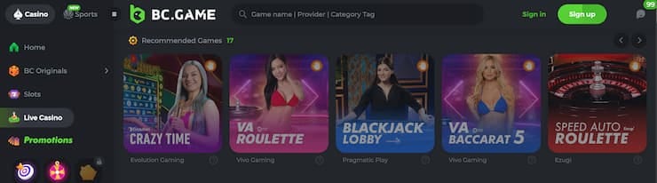 Experience the Thrill BC Game Crypto Casino BY
